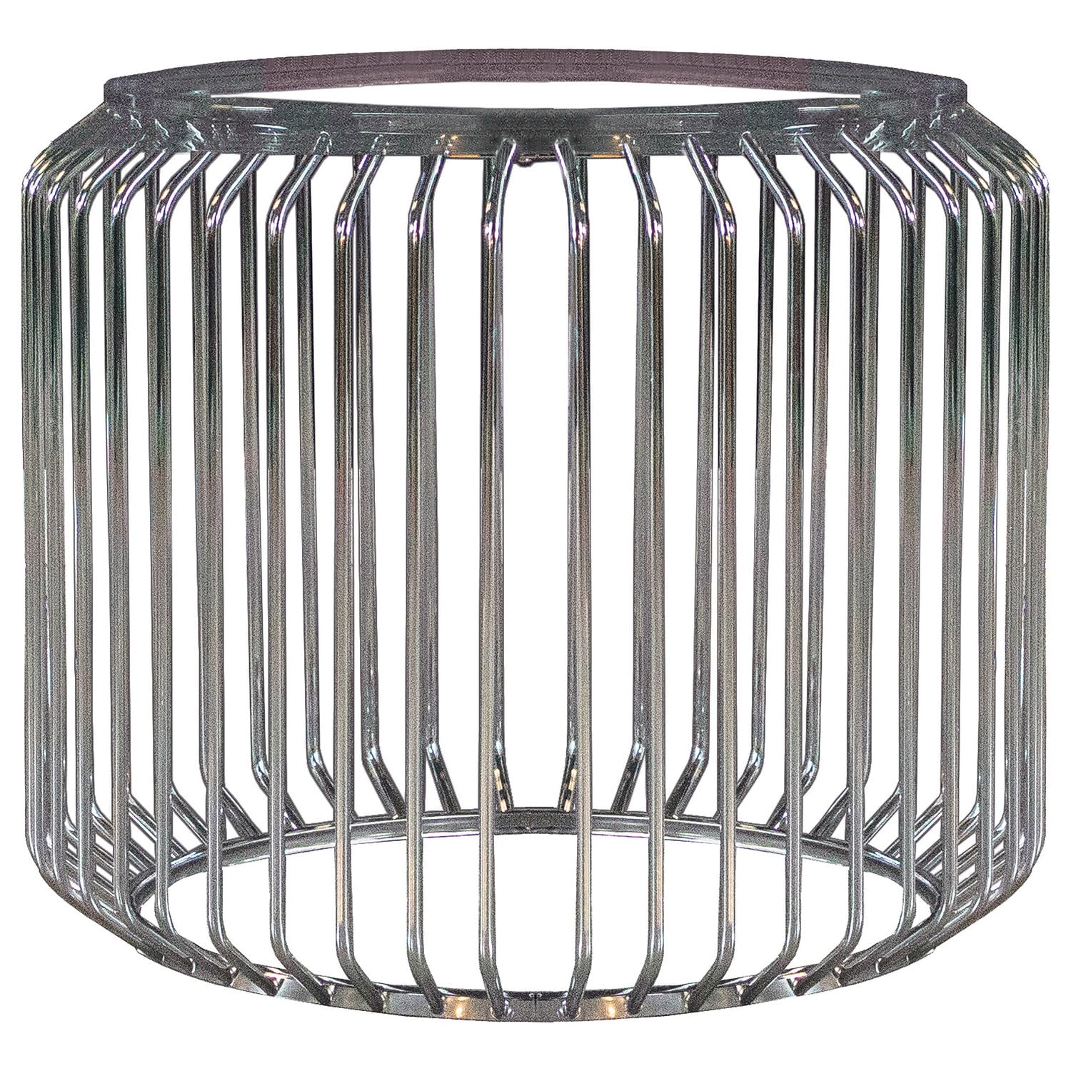 Coaster Veena Dining Table, Chrome
