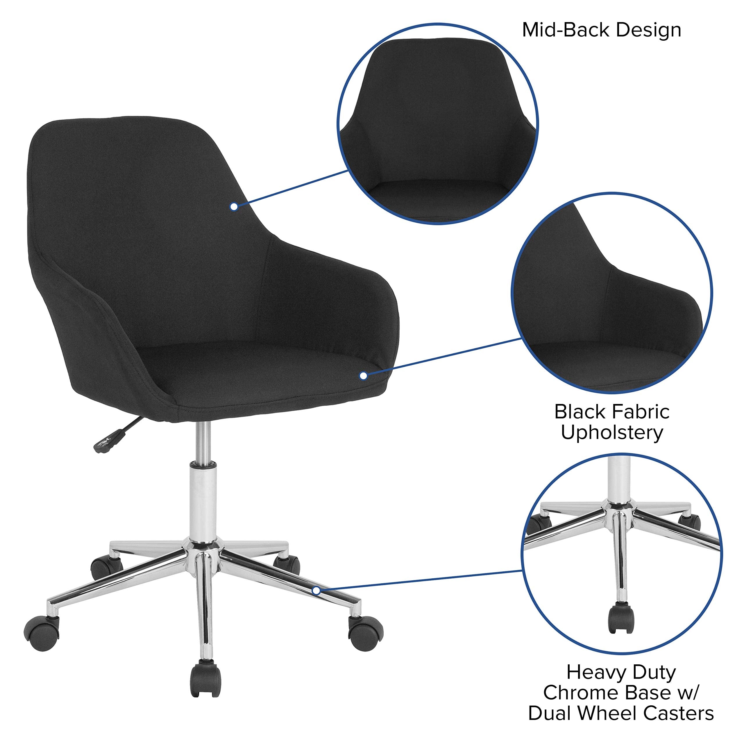 Flash Furniture Cortana Home And Office Mid-Back Chair - Thumbnail 2