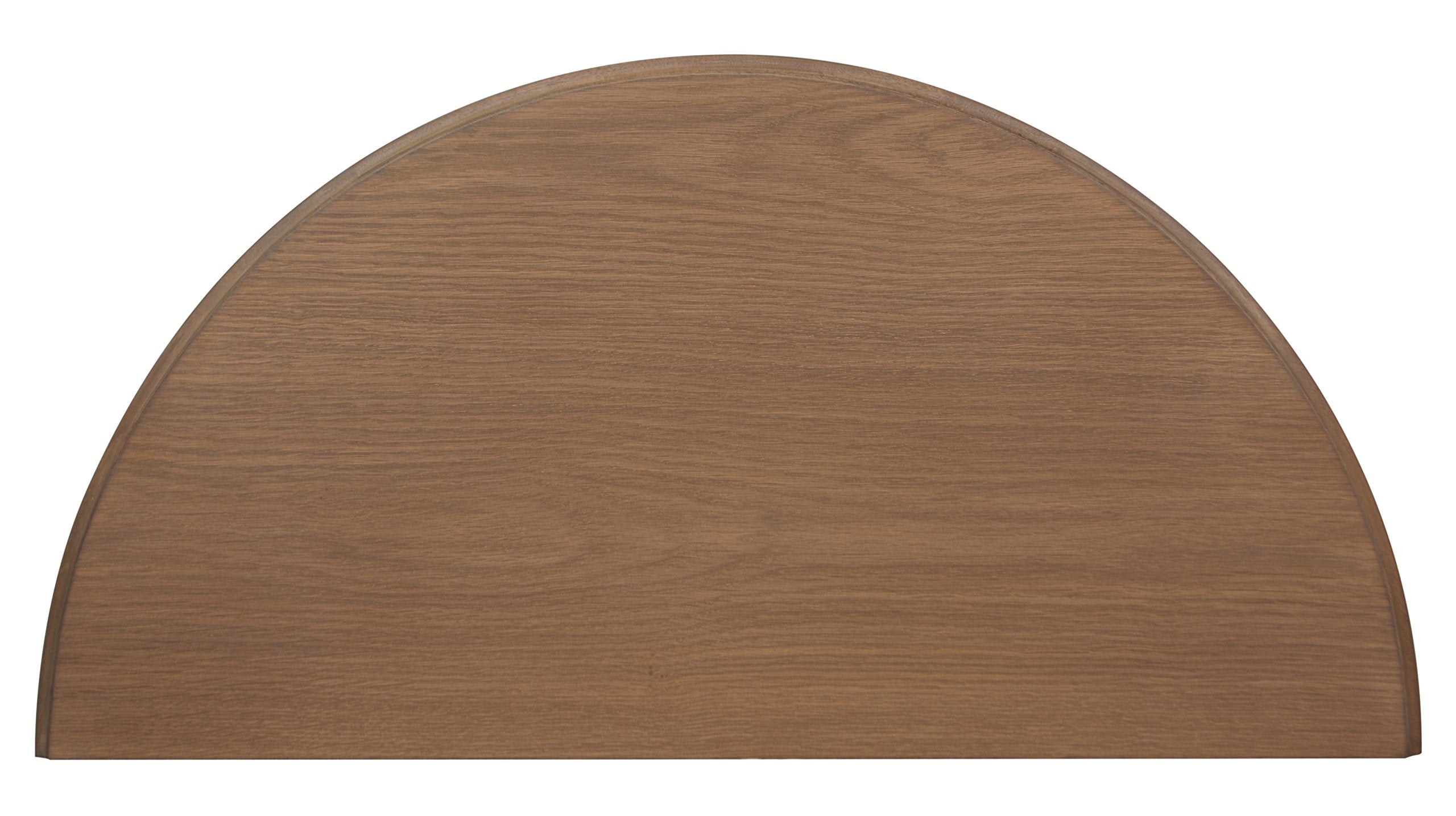 International Caravan 2-Tier Half-Moon Console Table