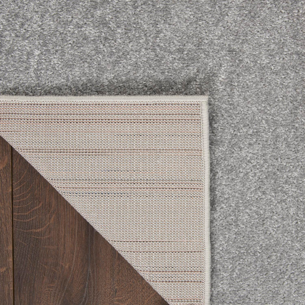 Nourison Essentials Indoor/Outdoor Silver Grey 9' X Square Area -Rug, Easy -Cleaning, Non Shedding, Bed Room, Living Room, Dining Room, Backyard, Deck, Patio (9 Square)