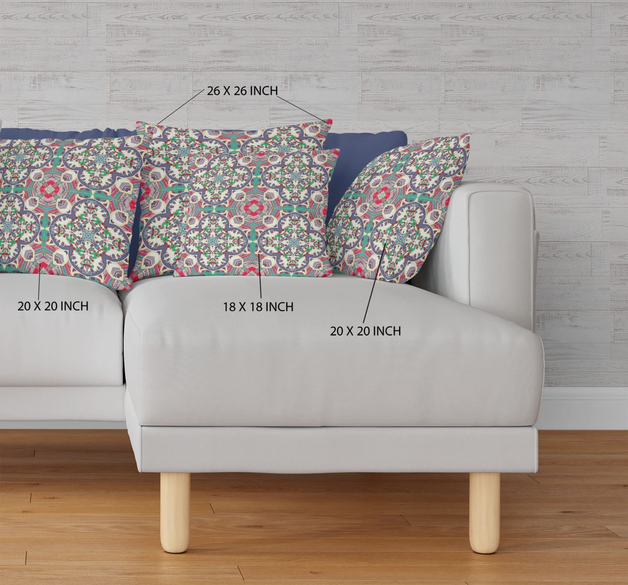 HomeRoots Green Grey Pink Gray Pink Cloverleaf Boho Suede Throw Pillow