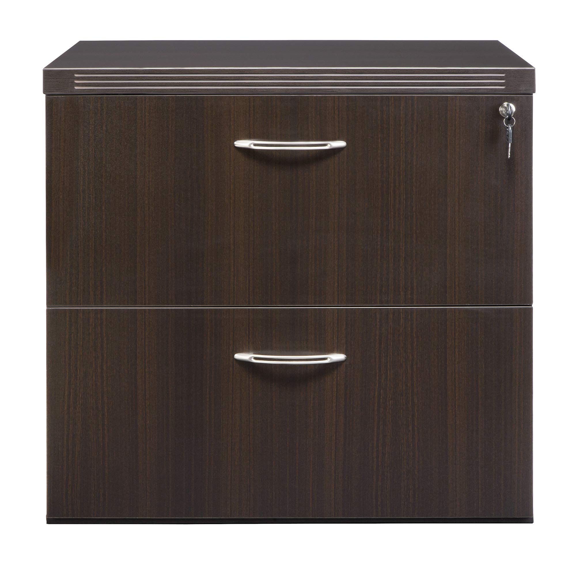 Safco Mayline AFLF36LDC Aberdeen Series Freestanding Lateral File 36w x 24d x 29½h Mocha