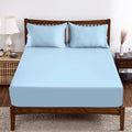 Bamboo Viscose Fitted Sheet 1 Pack Queen Size Only,400 Thread Count,8-16'' Deep Pocket,Bottom Sheet Colorfast Soft & Silky & Bre