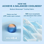 Bedsure Breescape Cooling Comforter Queen Size, Double-Sided Cool Tech Comforter, Soft Cooling Comforter For Hot Sleepers,Q-Max>
