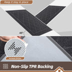 Beqhause Dirt Trapper Door Mat 24'' X 36'', Non-Slip Machine Washable Entryway Rug, Dog Door Mat Indoor, Stain Resistant And Abs