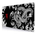 Imayondia Large Gaming Mouse Pad (35.4X15.7 In), Big Extended Non-Slip Rubber Base Mousepad With Stitched Edges, Keyboard Mouse