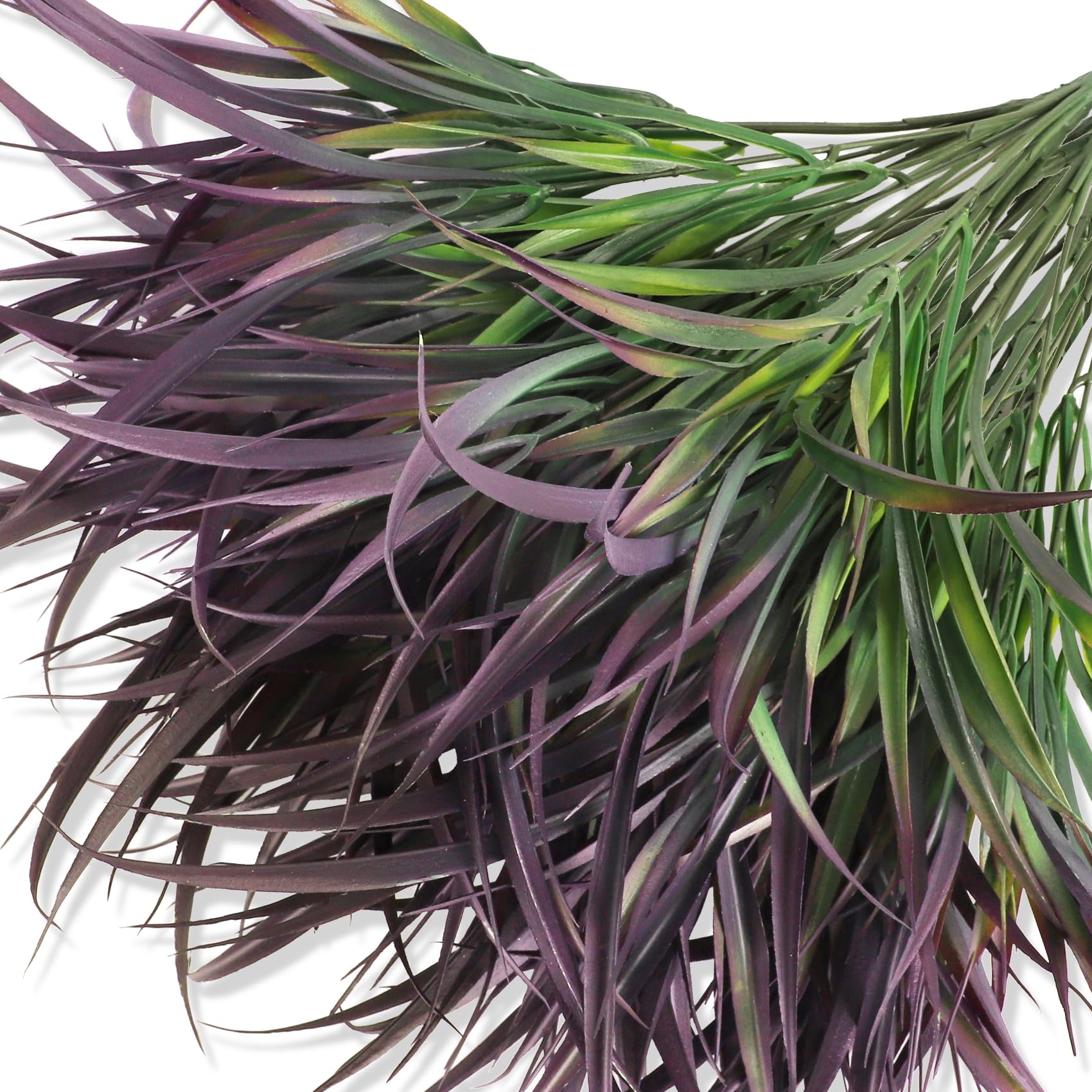 16 Bundles Artificial Plants Outdoor Fake Grass Greenery Stems Uv Resistant Faux Plastic Plants Shrubs For Spring Summer Home Ga