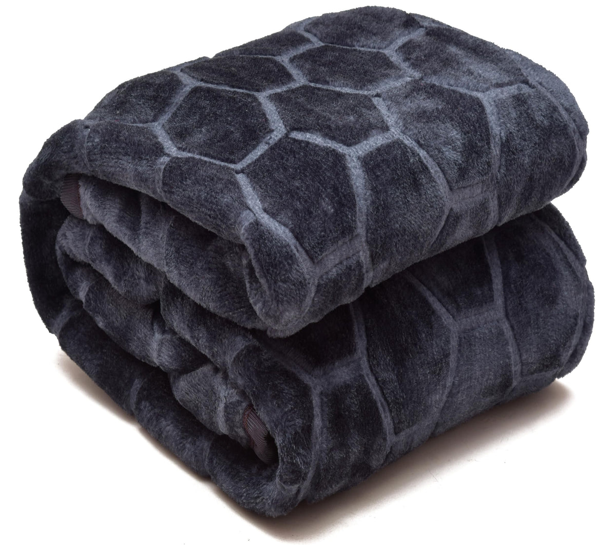 BENAVJI Mink Floral Embossed Super Soft AC Bed Velvet for Winter Blanket (Single, Grey)