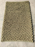 NORTH FIELD Hand Woven Chenille Bath Mat Antislip Pack of 1 Designer Rug, Bedroom, Living Room, Passage, Entrance, Passage, Bath