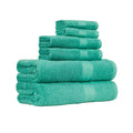 Amazon Basics 6 Piece Oversized Fade resistant Towel set, 100% Cotton towels for bathroom, soft and absorbent, 2 Bath Towels, 2 