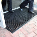 Lovinland Outdoor Rubber Drainage Mat Non-Slip Mat 60 X 35 Inch Commerical Heavy Duty Mat For Resturant Kitchen Bar Garage Garde