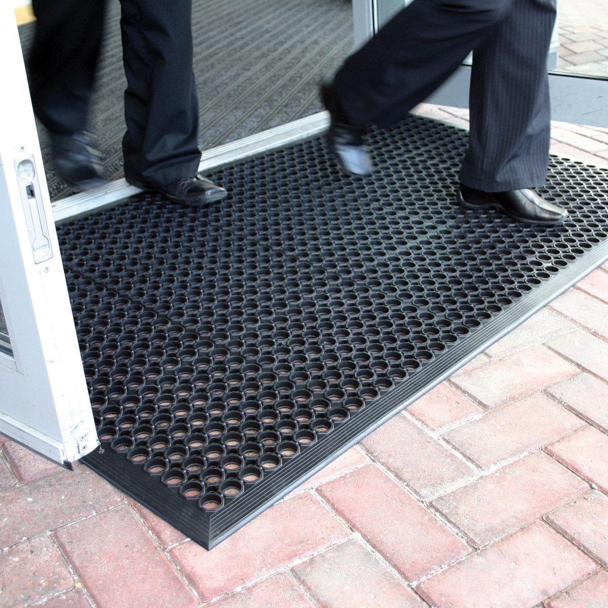 Lovinland Outdoor Rubber Drainage Mat Non-Slip Mat 60 X 35 Inch Commerical Heavy Duty Mat For Resturant Kitchen Bar Garage Garde