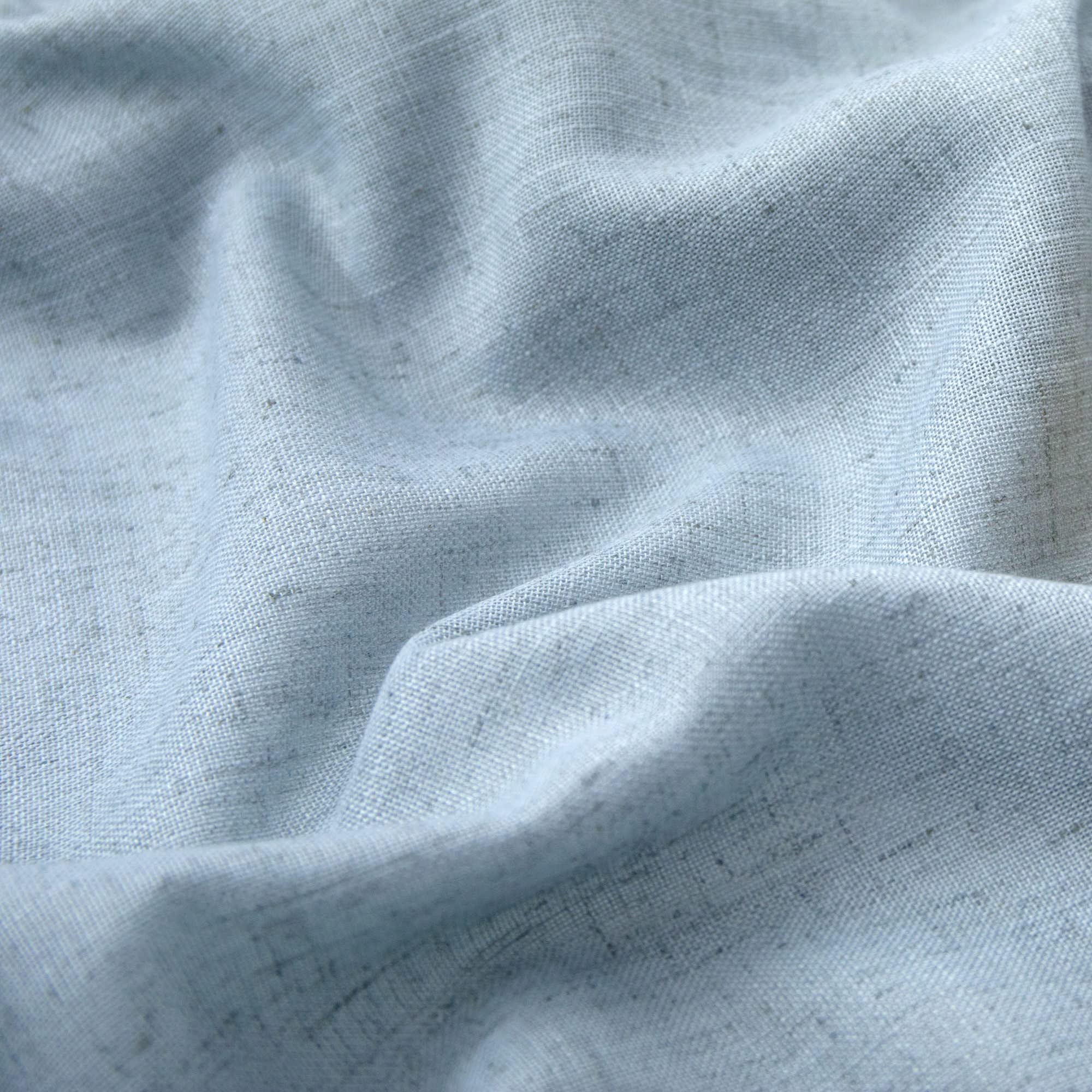 Koufall Blue Curtains 96 Inches Long For Living Room Girls Bedroom Set 2 Panels,Rod Pocket Light Blue Linen Semi Sheer Curtains 96 Inch Length For Kids Room,Baby Sky Blue