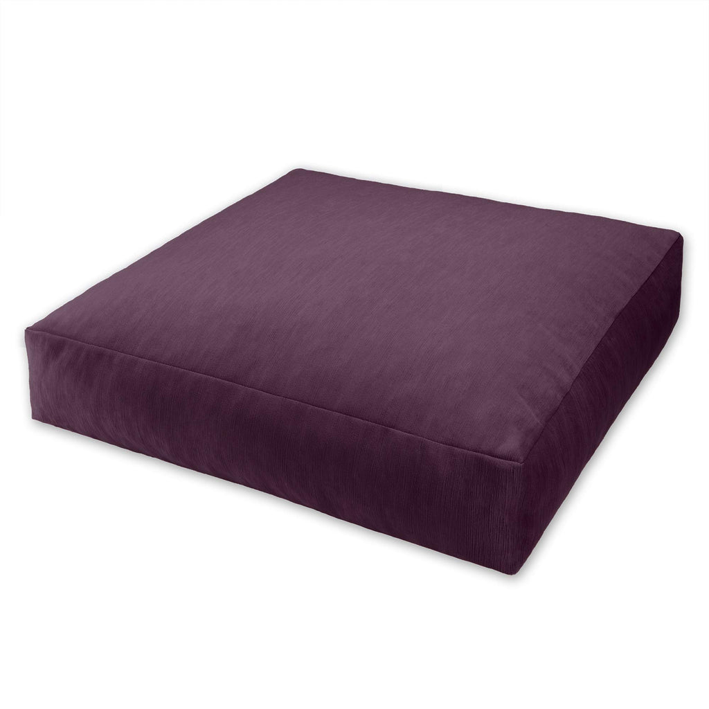 Jaxx Brio Large Dcor Floor Pillow / Meditation Yoga Cushion, Plush Microvelvet, Pinot
