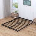 Nailsong 3 Inch Bed Frame Queen Size Low Profile, Queen Bed Frame No Box Spring Needed, Heavy Duty Metal, Easy Assembly, Black