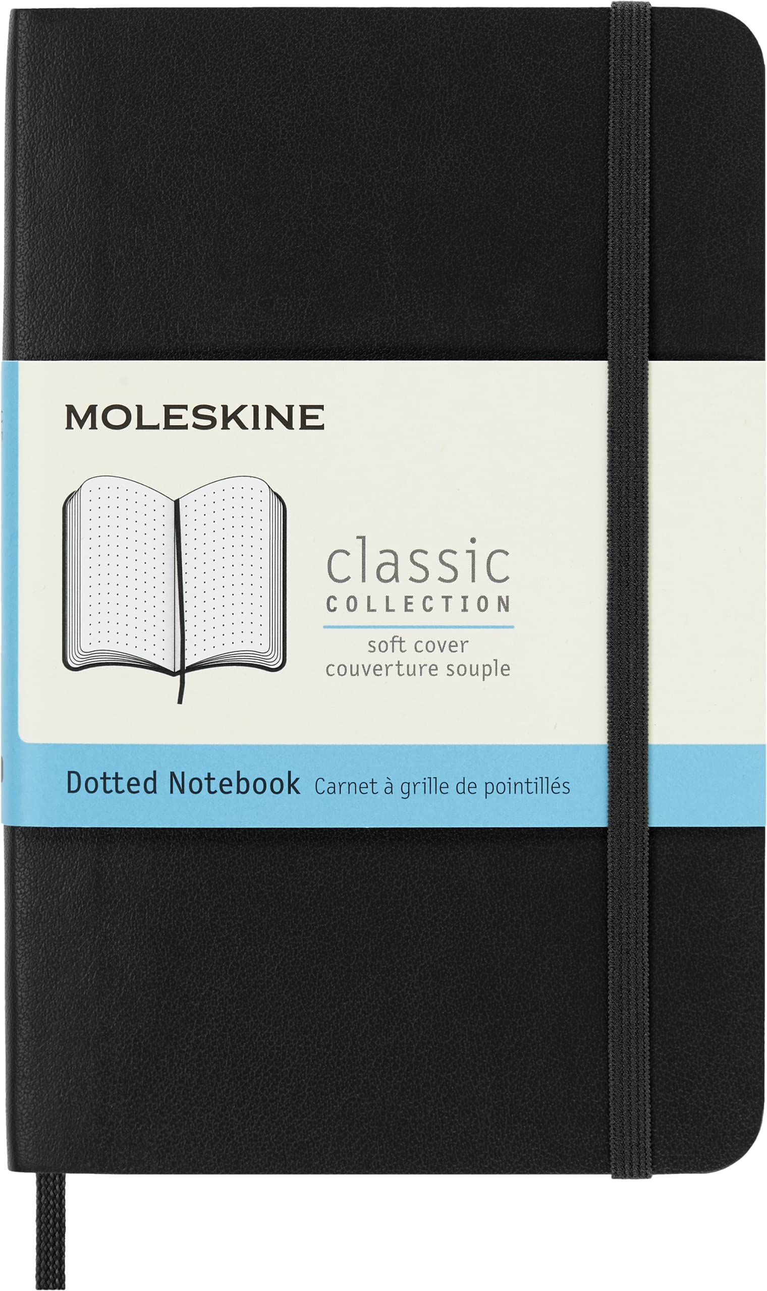 Moleskine Classic Notebook, Soft Cover, Pocket (3.5' X 5.5') Dotted, Black, 192 Pages