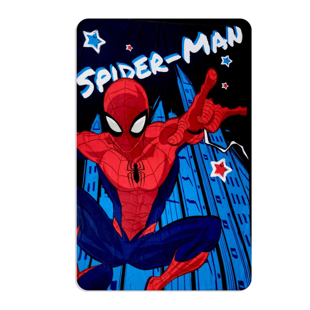 Royal Boys Girls Cozy Fleece Throw Blanket With Extra Soft Fun Design (Spidy)