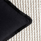 Foindtower Decorative Linen Fringe Throw Pillow Covers Cozy Boho Farmhouse Cushion Cover With Tassels Soft Accent Pillowcase For