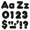 Trend Enterprises, Inc. T-79944 Black Sparkle 4' Casual Combo Ready Letters
