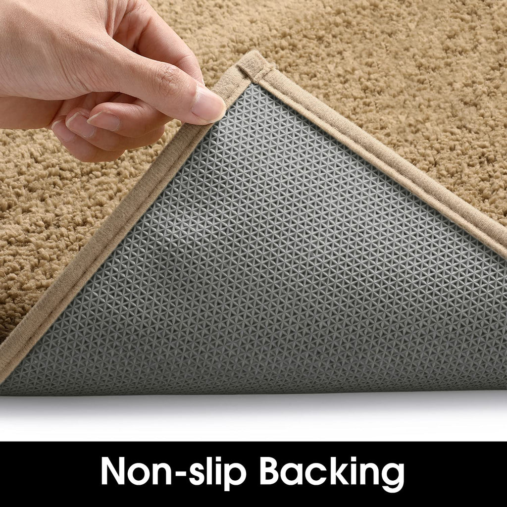 Homeideas Door Mats Indoor, 24'X36' Super Absorbent Non Slip Rugs For Entryway, Front Back Welcome Doormat Dirt Trapper (Beige