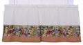 Ellis Curtain Kitchen Collection Tuscan Hills Grapes 60 By 36-Inch Tailored Tier Curtains, Natural