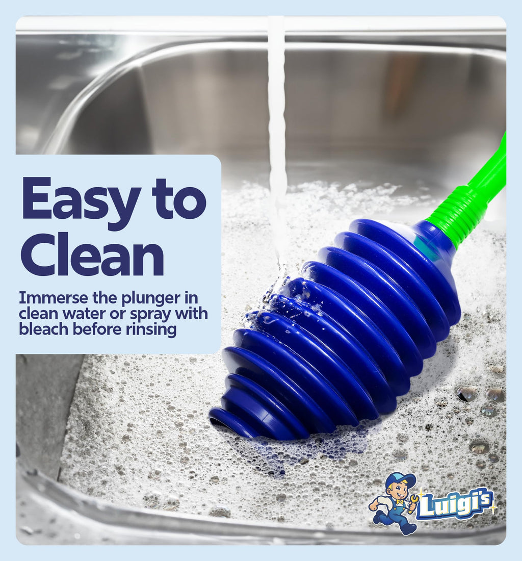 Luigi'S Toilet Plunger | The World'S Best Unblocker | Snake Design Bathroom Plungers | Clog & Blockage Remover