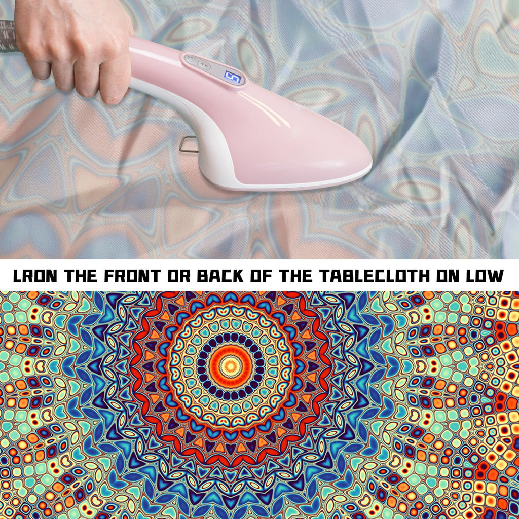 Round Fitted Tablecloth With Elastic Round Outdoor Tablecloth Round Elastic Tablecloth For Round Tables Waterproof Wipeable Tabl