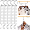 HOUSE DAY Closet Organizers and Storage Space Saving Hangers 12 Pack Stainless Steel Magic Hangers Upgraded Sturdy Multiple Hang