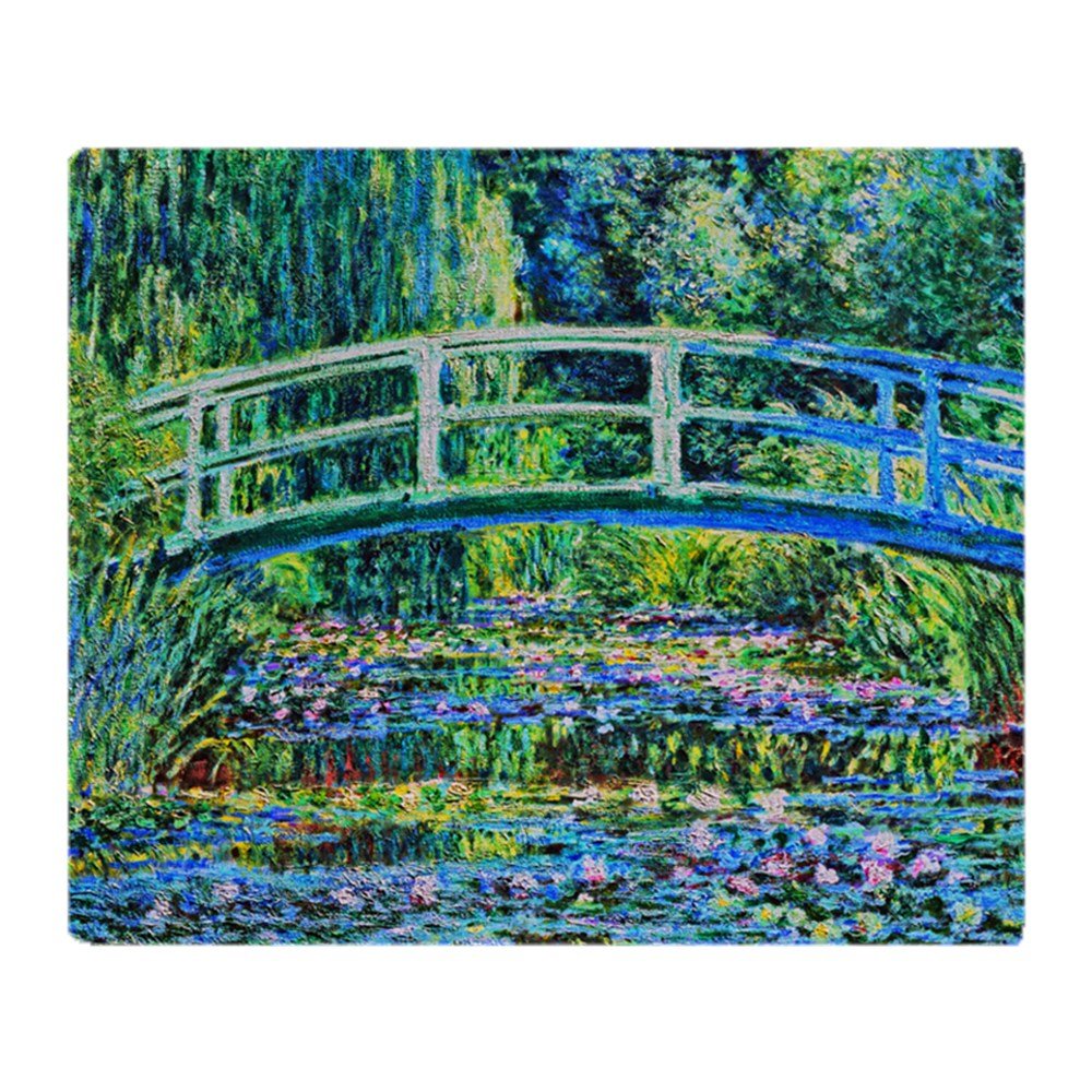 Cafepress Monet Water Lily Pond Throw Blanket Super Soft Fleece Plush Throw Blanket, 60'X50'