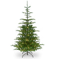 National Tree Company Feel Real Pre-lit Artificial Christmas Tree | Includes Pre-strung White Lights and Stand | Norwegian Spr