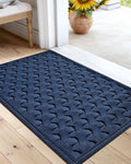 Dexi Front Door Mat Outdoor Entrance Doormat Heavy Duty Floor Rug, Waterproof Low-Profile, 17'X29', Navy Blue