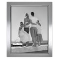 Malden International Designs Uptown Matte Silver with Silver Fashion Metal Frame, 8x10, Silver