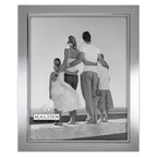 Malden International Designs Uptown Matte Silver with Silver Fashion Metal Frame, 8x10, Silver