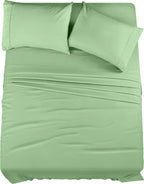 Utopia Bedding Full Bed Sheets Set - 4 Piece Bedding - Brushed Microfiber - Shrinkage And Fade Resistant - Easy Care (Full, Sage