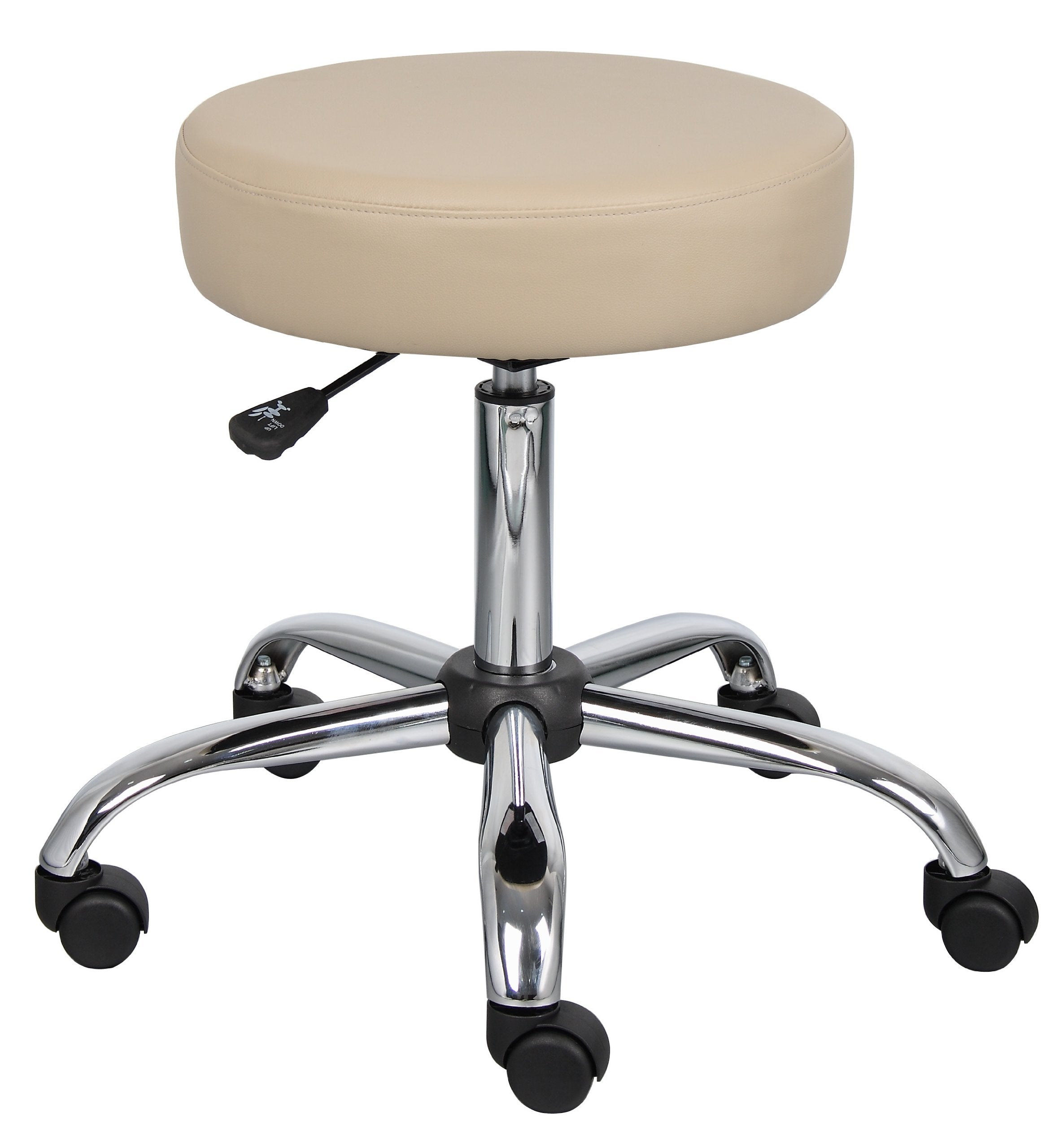 Boss B240-Bg Beige Caressoft Backless Doctor'S Stool, Seat: 17-Inch Diameter