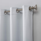 Sun Zero Easton Energy Saving Blackout Grommet Curtain Panel, 40' X 54', Dove White