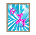 Poster Master Balloon Dog Poster - Balloon Butterfly Print - Pink Balloon Art - Trendy Art - Pop Art - Gift for Men & Women - Ch