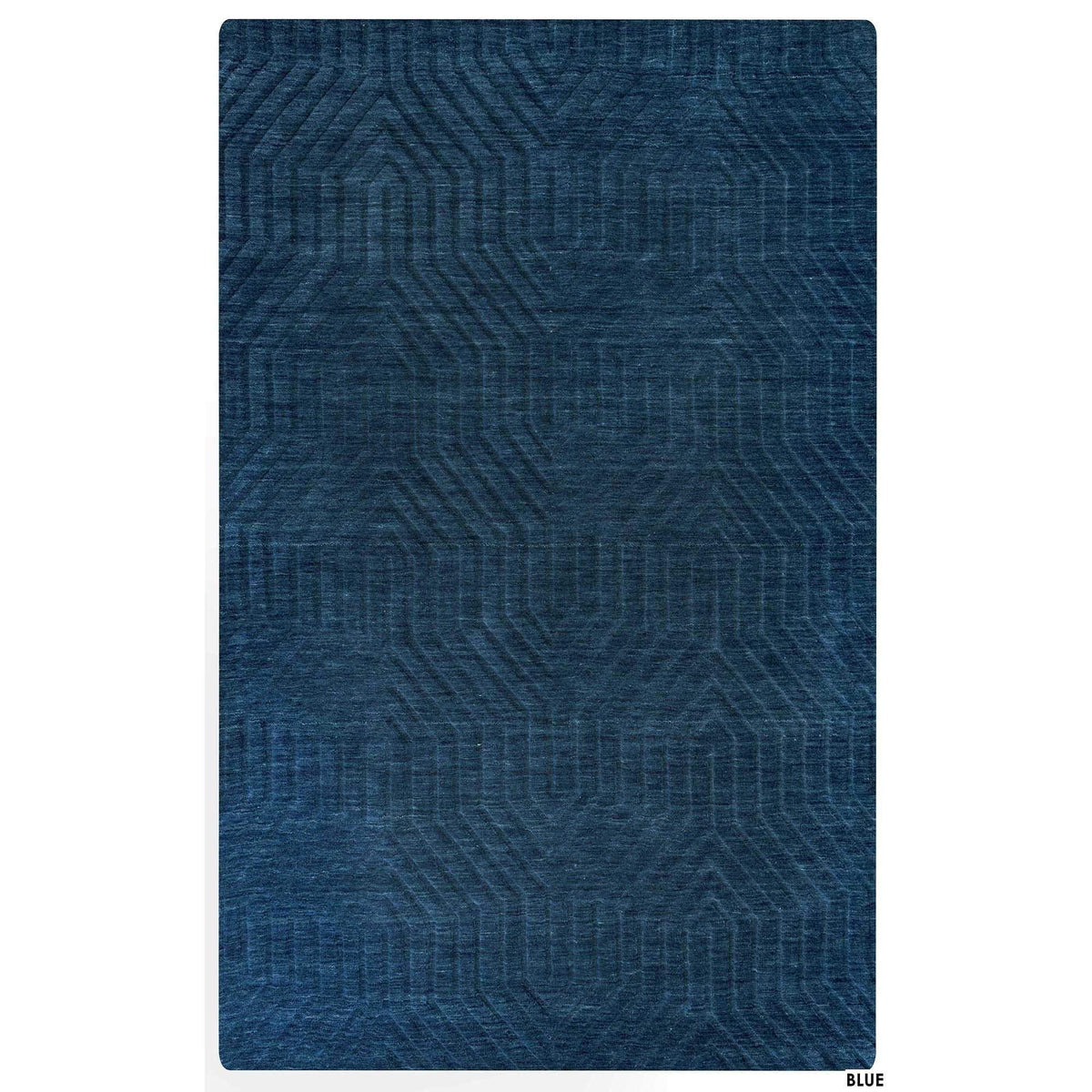 Rizzy Home | Tc8576 | Technique Collection | Wool Area Rug | 9' X 12' | Navy Solid