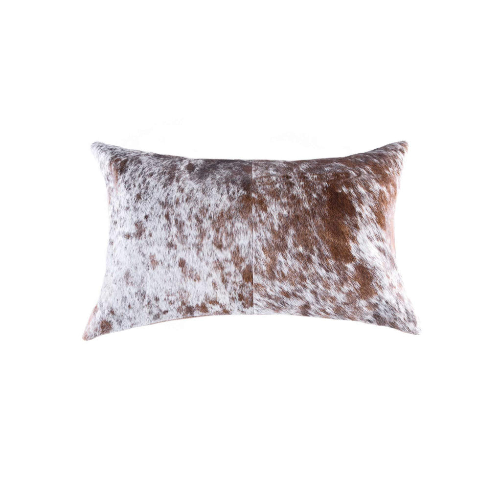 HomeRoots Decor 18-inch x 18-inch x 5-inch Salt and Pepper Brown and White Cowhide - Pillow