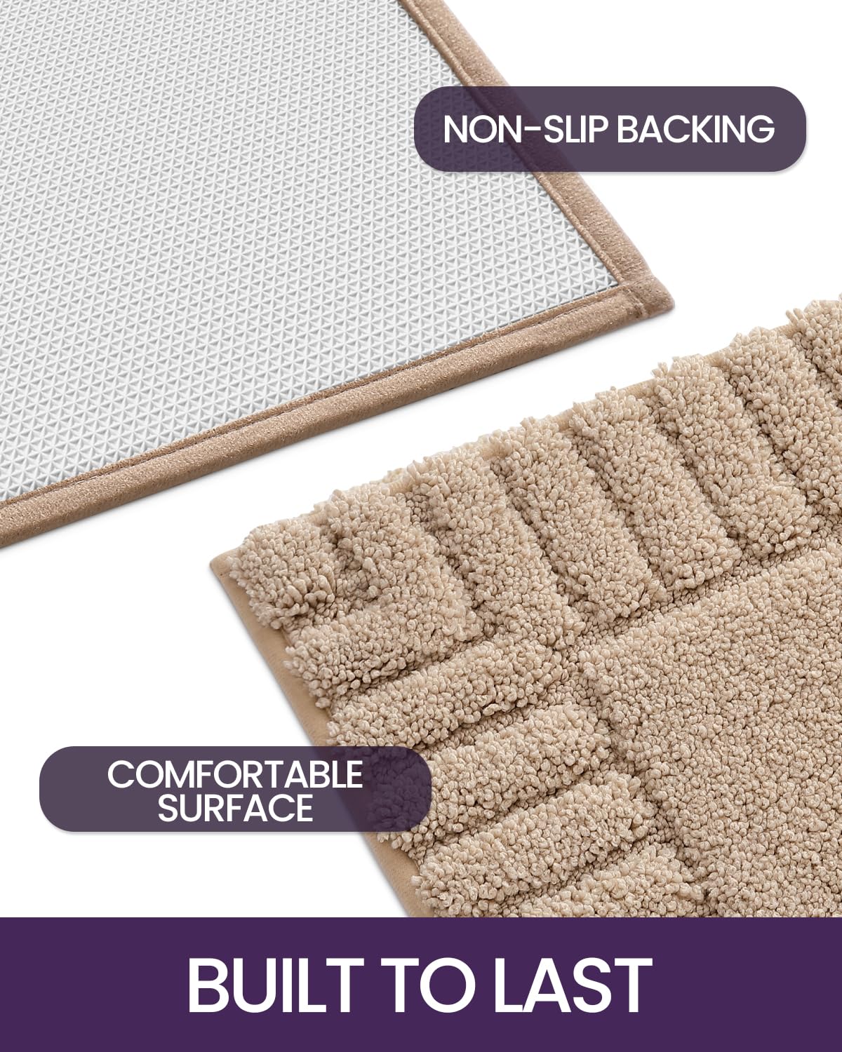Dexi Bathroom Rugs 24''X36'', Non Slip Bath Mats For Bathroom Floor, Ultra Soft And Absorbent Bath Rug Shower Carpet, Machine Wa