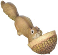 Vertical Squirrel Sculpture Bird Feeder