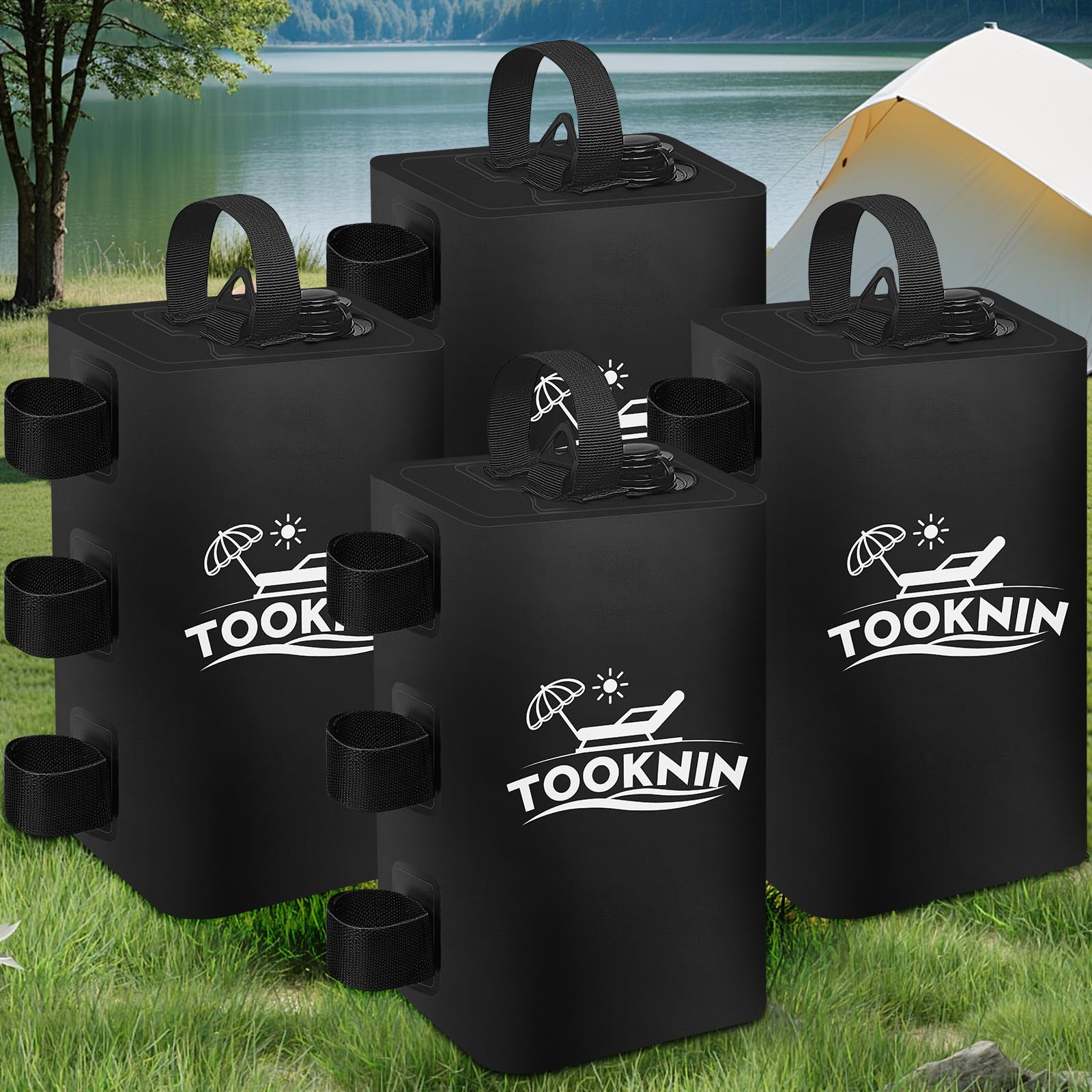 Tooknin Canopy Tent Weight,88 Lbs Canopy Weights Water Bags, Gazebo Weights Heavy Duty Leg Weights For Pop Up Canopies Outdoor S