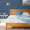 ZINUS Allen Mid Century Wood Platform Bed Frame, Solid Wood Foundation, Wood Slat Support, No Box Spring Needed, Easy Assembly, 