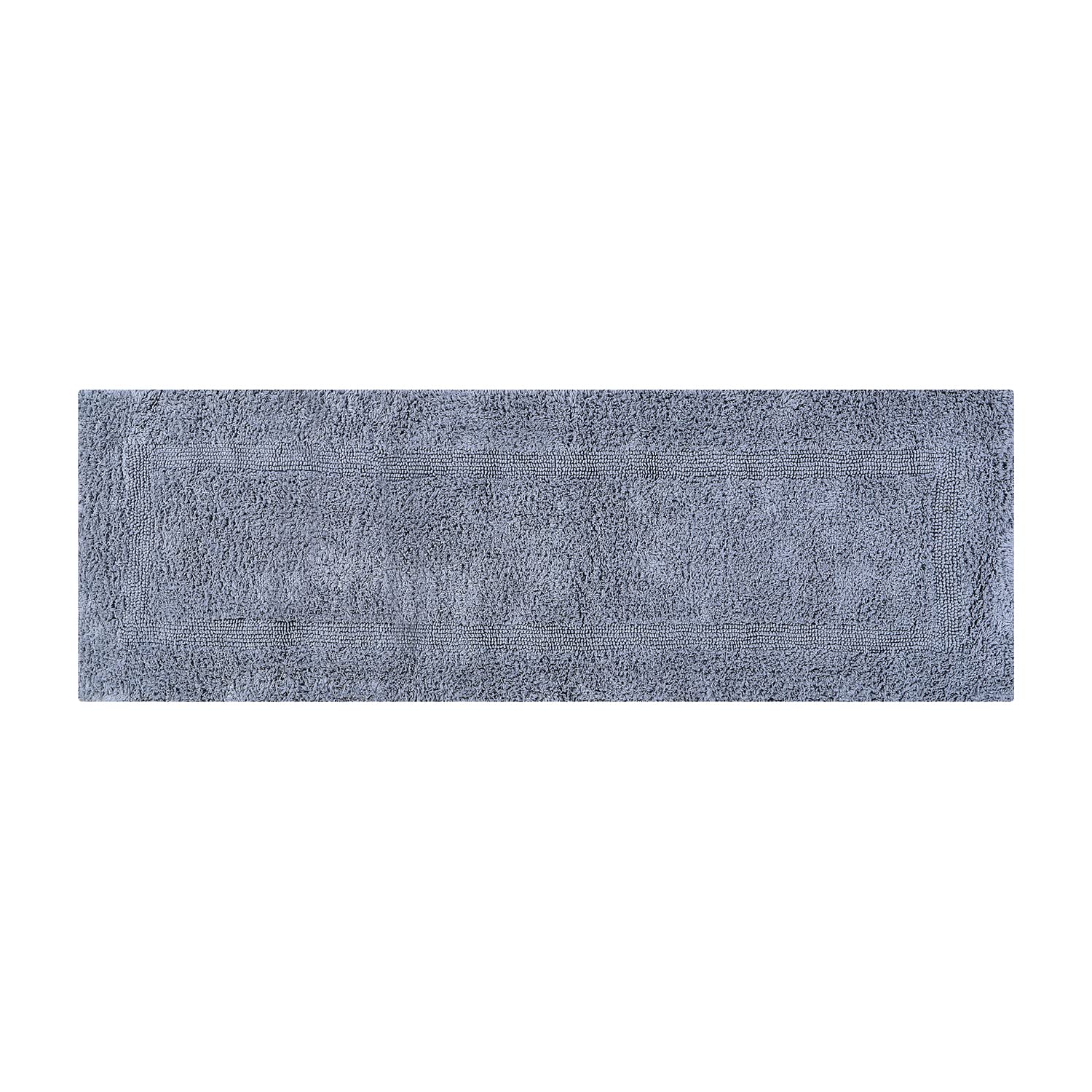 Better Trends 100% Cotton Lux Collection Bath Mats, Silver Bath Mat - Tufted, Reversible & Absorbent & Machine Washable Bath Mat
