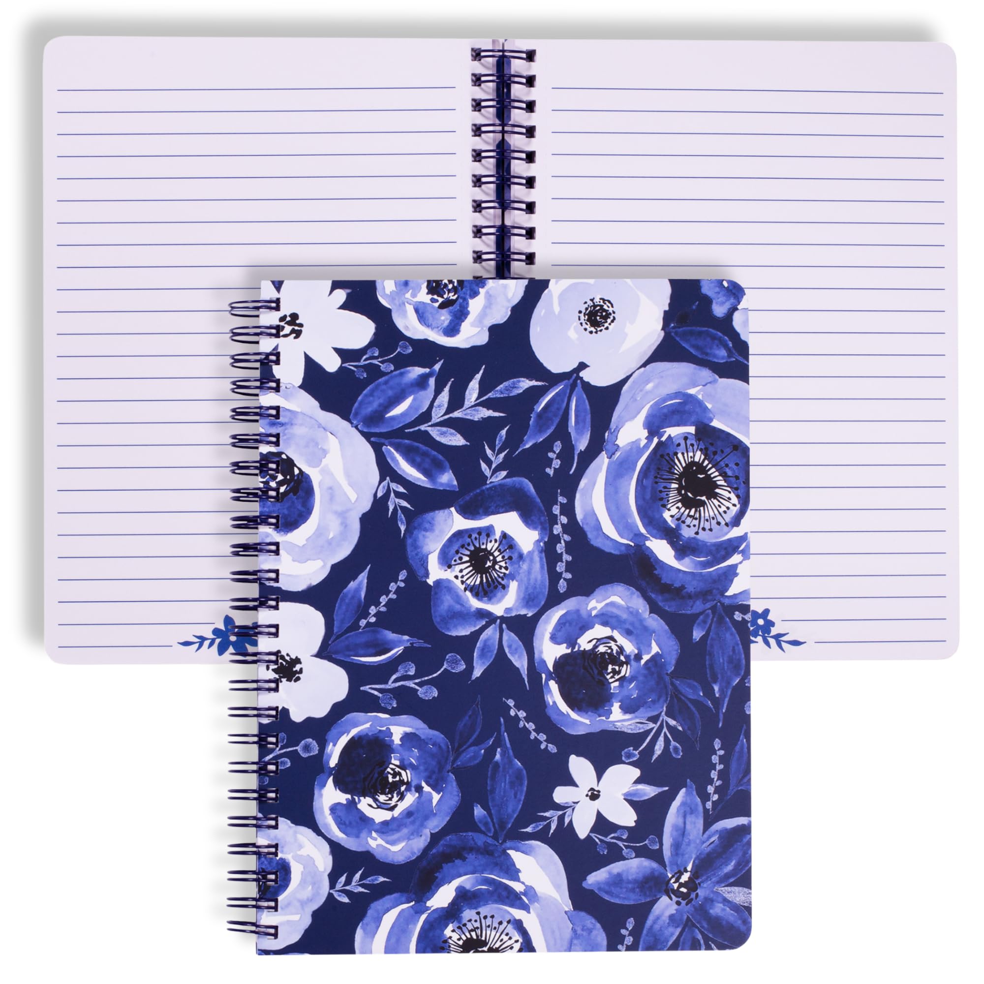 Steel Notebook Steel Mill & Co Cute Floral Mini Spiral Notebook, 8.25' X 6.25' Journa ...