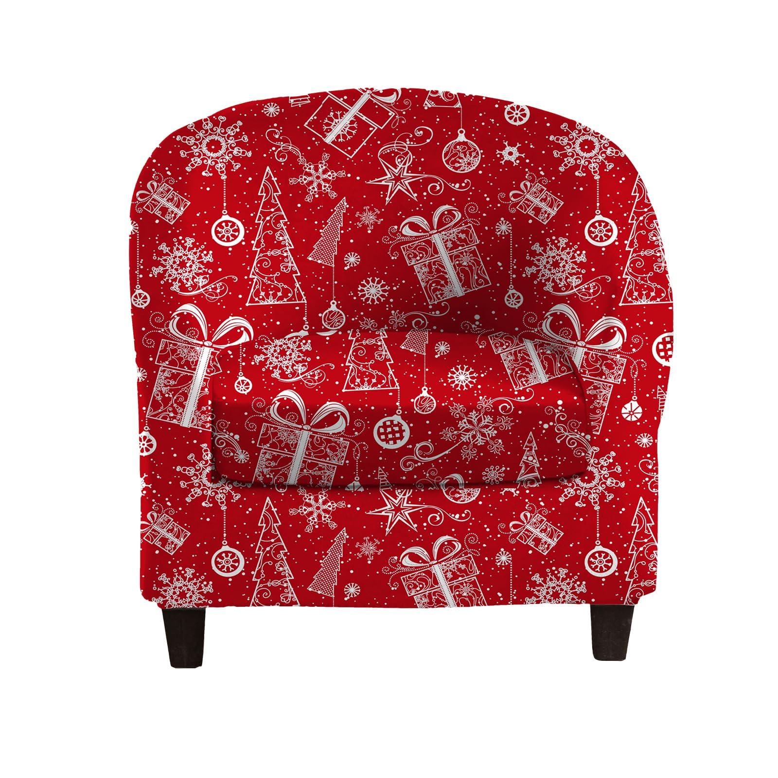 Crfatop 2 Piece Club Chair Slipcover Stretch Barrel Chair Covers Solid Tub Chair Slipcovers Soft Armchair Covers Removable Furni