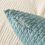 Kevin Textile Throw Pillow Covers Soft Corduroy Decorative Set Of 2 Boho Striped Pillow Covers Pillowcases Farmhouse Home Decor For Couch Bed Sofa Living Room 18X18 Inch Dusty Green