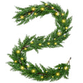 Joyhalo Christmas Garland, Cedar Garland, 6 FT Faux Real Touch Cedar Garland Artificial Realistic Hobby Lobby, Prelit Cedar Garl