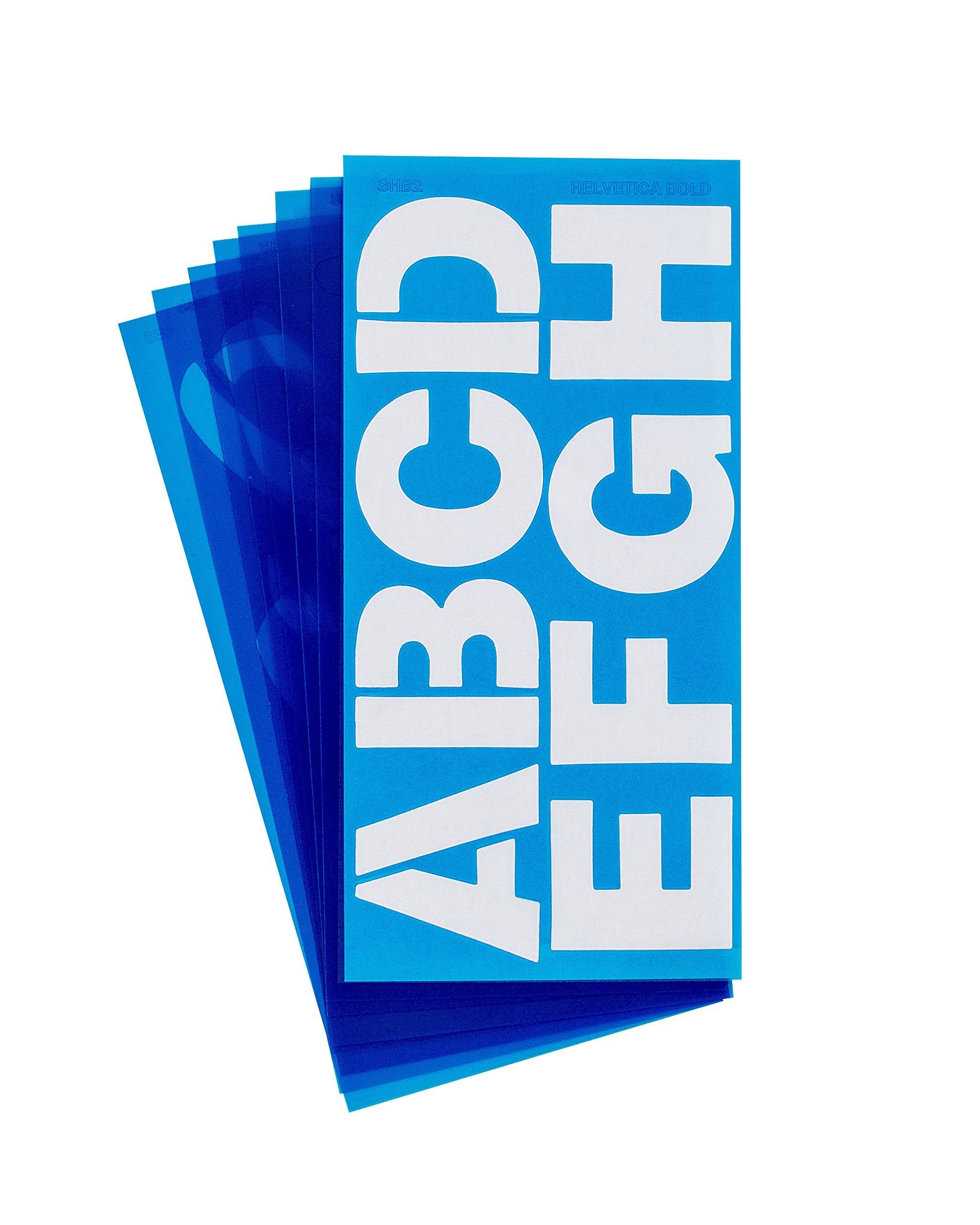Westcott Lettercraft Stencil, Helvetica Bold Font, 2-Inch Characters (Shb2/15842)
