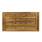 Christopher Knight Home Catriona Outdoor Acacia Wood Coffee Table, Teak Finish / Rustic Metal Brown And Black